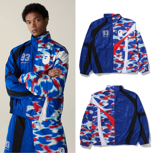 A BATHING APE SPLIT STAND COLLAR TRACK JACKET