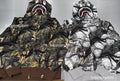 A BATHING APE TREE EDGE CAMO SHARK FULL ZIP HOODIE