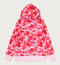 A BATHING APE ABC CAMO JACQUARD FULL ZIP HOODIE