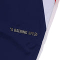 A BATHING APE COLOR BLOCKING METAL LOGO PIN TRACK PANTS