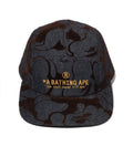 A BATHING APE CAMO FLOCKED DENIM JET CAP