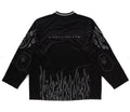 A BATHING APE FLAME FOOTBALL JERSEY