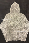 A BATHING APE WILD LEOPARD PATTERN SHARK RELAXED FULL ZIP HOODIE