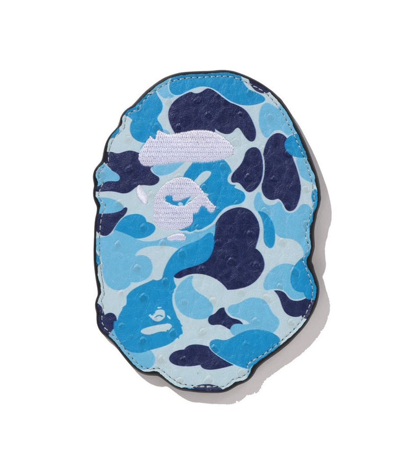 A BATHING APE ABC CAMO APE HEAD CARD CASE