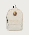 A BATHING APE APE HEAD FAUX FUR DAYPACK