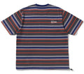 A BATHING APE BAPE BY KAZUKI KURAISHI MULTI STRIPE SHORT SLEEVES TEE