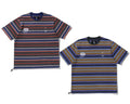 A BATHING APE BAPE BY KAZUKI KURAISHI MULTI STRIPE SHORT SLEEVES TEE