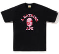A BATHING APE ABC CAMO COLLEGE TEE