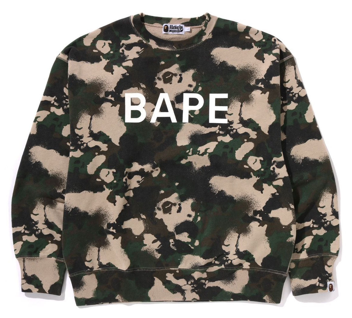 完売必須 A BATHING APE GIANT 1ST CAMO CREWNECK SWEATSHIRT GIANT 1ST CAMO BY BATHING APE CREWNECK SWEATSHIRT | bape.com