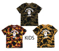 A BATHING APE BAPE KIDS 1ST CAMO COLLEGE TEE