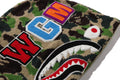 A BATHING APE Ladies' ABC CAMO TOWEL JACQUARD SHARK CROPPED FULL ZIP HOODIE