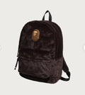 A BATHING APE APE HEAD FAUX FUR DAYPACK