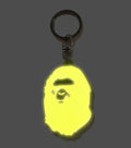 A BATHING APE APE HEAD REFLECTIVE KEYCHAIN