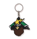 A BATHING APE BAPE STORE KYOTO SAMURAI RUBBER KEYCHAIN ( KYOTO LIMITED )