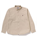 A BATHING APE ONE POINT LINE CAMO JACQUARD OXFORD L/S SHIRT