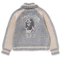 A BATHING APE BAPE LOGO METALLIC COWICHAN KNIT