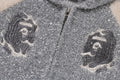 A BATHING APE BAPE LOGO METALLIC COWICHAN KNIT