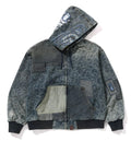 A BATHING APE CLOUD CAMO JACQUARD UPCYCLED ACTIVE JACKET