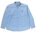 A BATHING APE ONE POINT LINE CAMO JACQUARD OXFORD L/S SHIRT