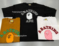 A BATHING APE HAND DRAWN COLLEGE RELAXED TEE