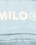 A BATHING APE BABY MILO STORE BABY MILO DENIM LARGE DAYPACK