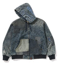 A BATHING APE CLOUD CAMO JACQUARD UPCYCLED ACTIVE JACKET
