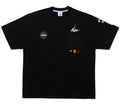 A BATHING APE BAPE BY KAZUKO KURAISHI MULTI PATCH MILITARY TEE
