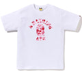 A BATHING APE ABC CAMO COLLEGE TEE