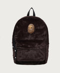 A BATHING APE APE HEAD FAUX FUR DAYPACK