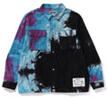 A BATHING APE TIE DYE RELAXED FIT CPO SHIRTS