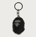 A BATHING APE APE HEAD REFLECTIVE KEYCHAIN