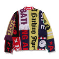 A BATHING APE ABA SCARF PATTERN REGULAR FIT TRACK JACKET