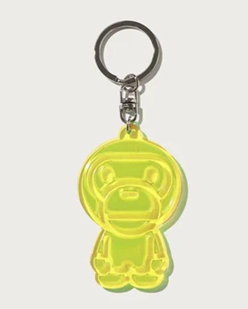 A BATHING APE BABY MILO REFLECTIVE KEYCHAIN