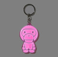 A BATHING APE BABY MILO REFLECTIVE KEYCHAIN