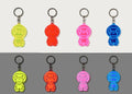 A BATHING APE BABY MILO REFLECTIVE KEYCHAIN