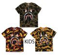 A BATHING APE BAPE KIDS 1ST CAMO SHARK TEE
