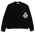 A BATHING APE CABLE KNIT CARDIGUN