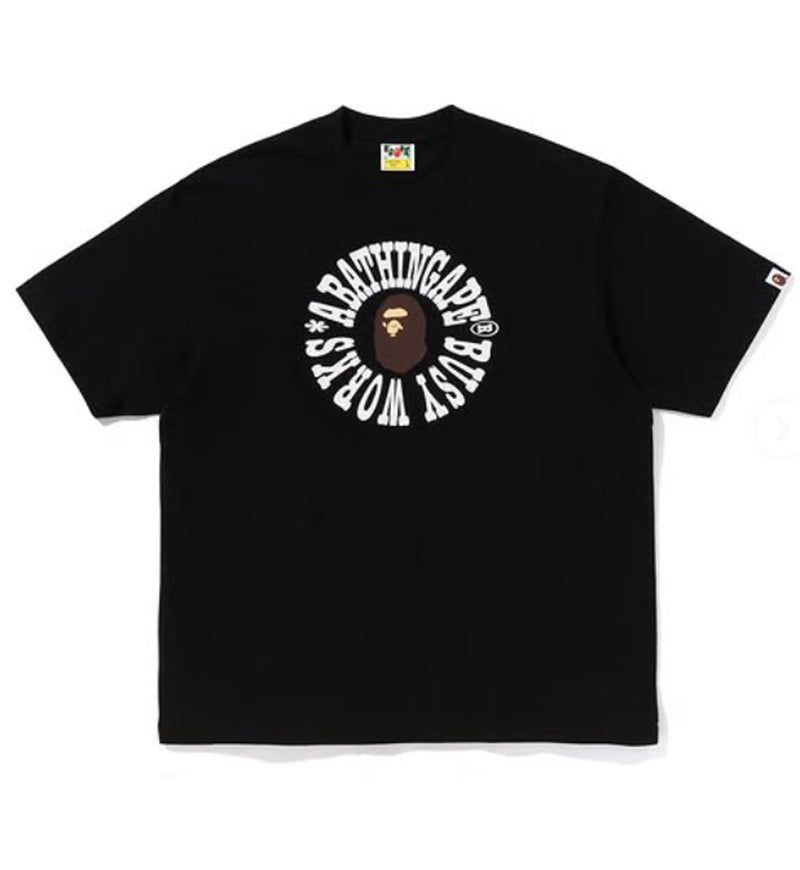 A BATHING APE APE BUSY WORKS LOGO RELAXED FIT TEE