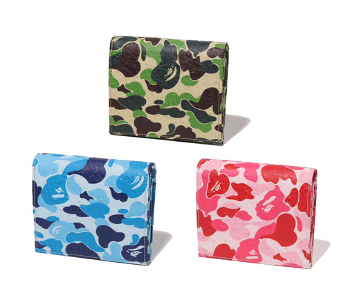 A BATHING APE ABC CAMO MINI WALLET