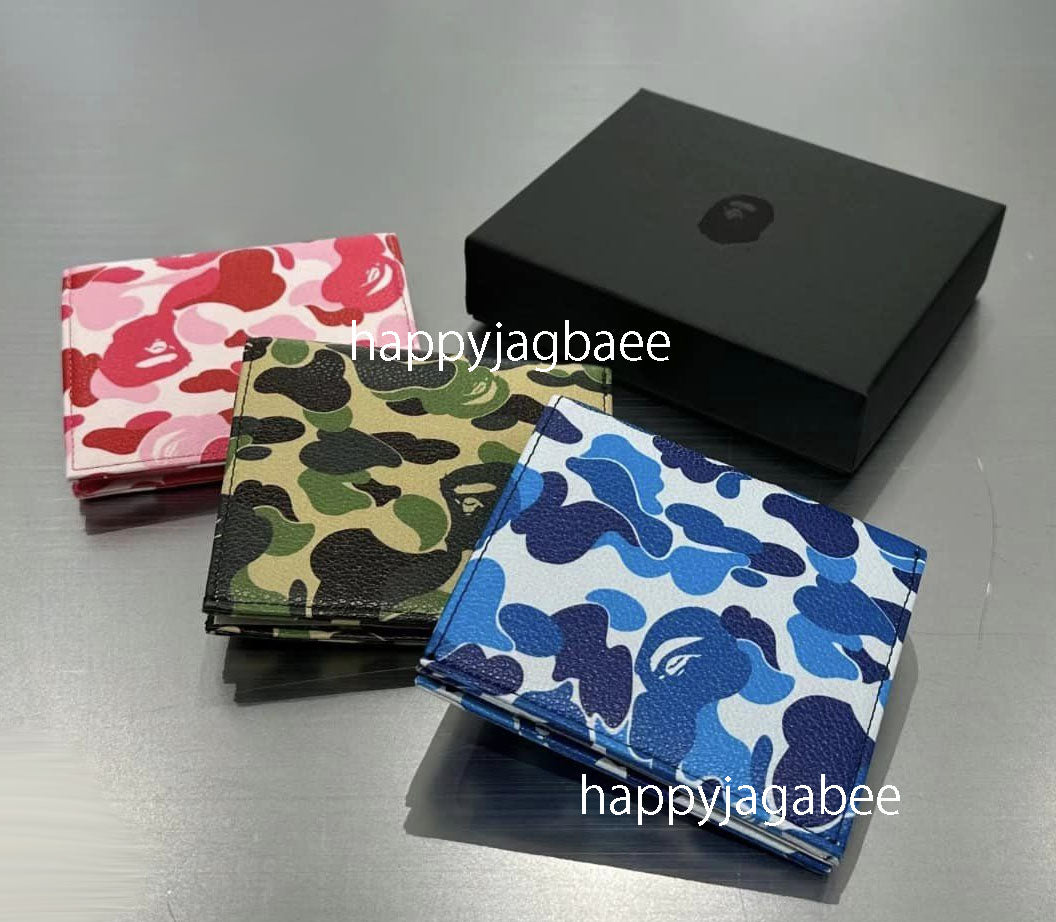 A BATHING APE ABC CAMO MINI WALLET