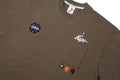 A BATHING APE BAPE BY KAZUKO KURAISHI MULTI PATCH MILITARY TEE
