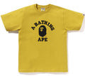 A BATHING APE CRYSTAL STONE EYE COLLEGE TEE
