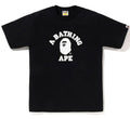 A BATHING APE CRYSTAL STONE EYE COLLEGE TEE
