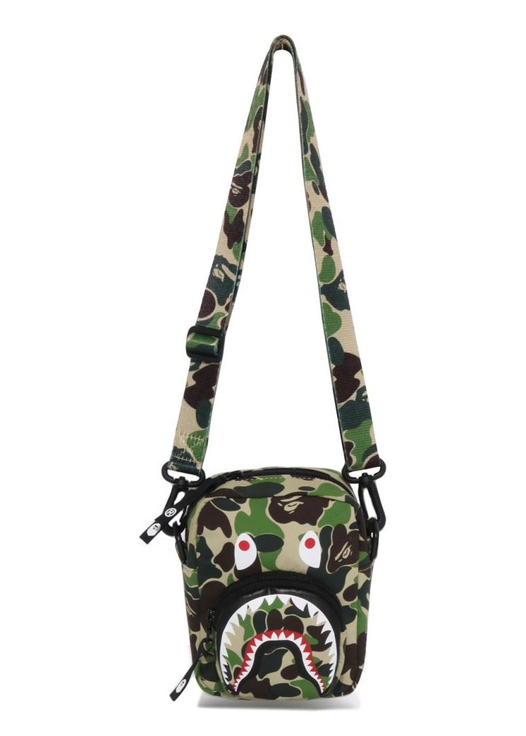 A BATHING APE ABC CAMO SHARK MINI BAG