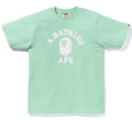A BATHING APE CRYSTAL STONE EYE COLLEGE TEE