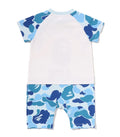 A BATHING APE BAPE KIDS ABC CAMO BIG COLLEGE ROMPERS