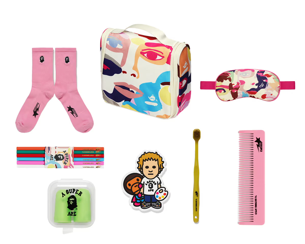 未開封新品 bape kidsuper travel kit set M A BATHING APE BAPE x KIDSUPER TRAVEL KIT SET – happyjagabee