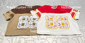 A BATHING APE Ladies' MULTI LOGO FOOTBALL BOXY CROPPED TEE