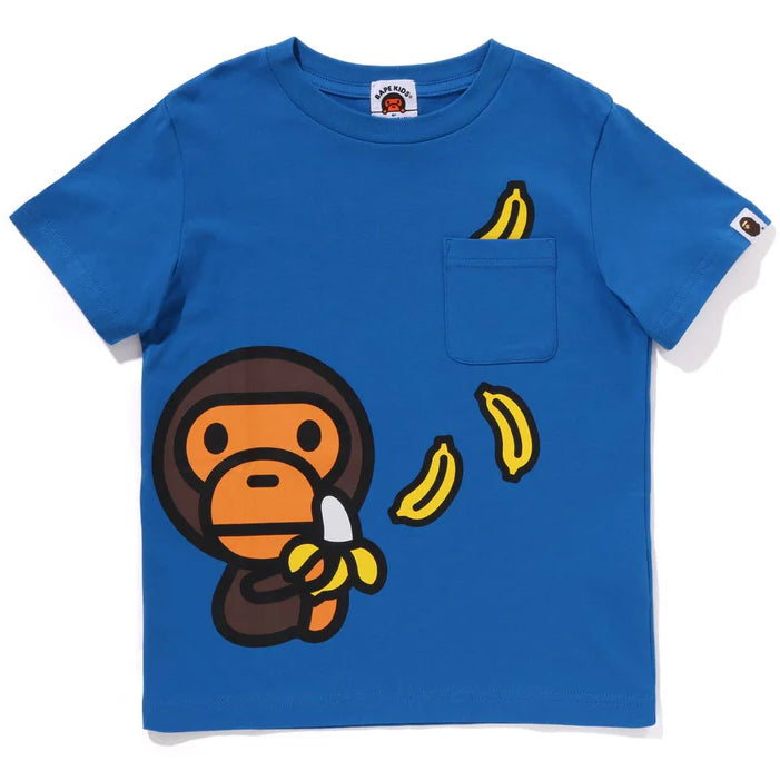 A BATHING APE BAPE KIDS BABY MILO BANANA POCKET TEE