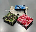 A BATHING APE ABC CAMO MINI ZIPPED WALLET